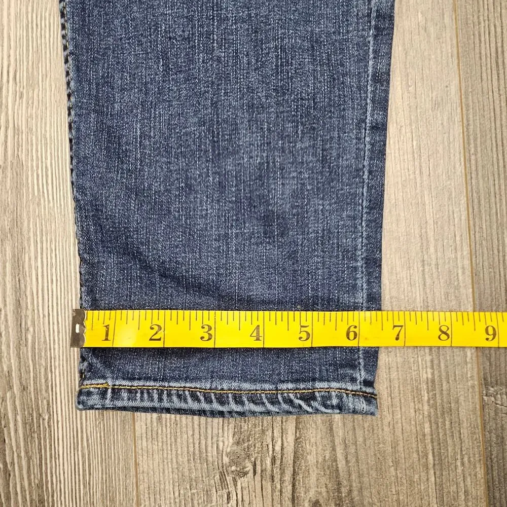 BANANA REPUBLIC MEN'S TAPERED COTTON BLEND RMD JEANS – MEDIUM WASH – SIZE 32×32